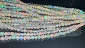 High Quality AA Ethiopian <b>Opal</b> Beads Natural Fire <b>Opal</b> Smooth round Beads from Ethiopia Stone Beads - Product Image 2