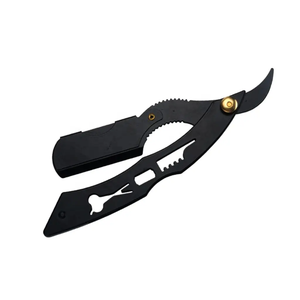 Top Selling Professional High Grade Stainless Steel Double Edge <b>Razor</b> Manual Shaving Folding Knife <b>for</b> Barbers Professional - Product Image 3