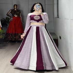 Algodón de rayón puro étnico de alta calidad con espejo y trabajo de cauri Lehenga Choli mujer fabricante de moda de la India - Product Image 1