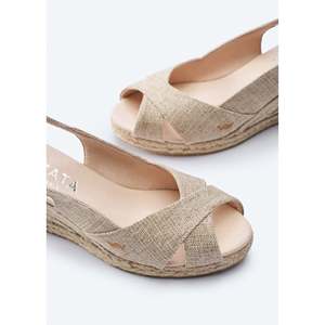 Sandali con zeppa in tela in edizione limitata Llansa - Product Image 2