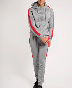 Dernier design de mode, jogging uni, ensemble de survêtement pour homme, ensemble de survêtement 2 pièces pour homme, survêtement à capuche avec fermeture éclair personnalisée, survêtement OEM - Product Image 1