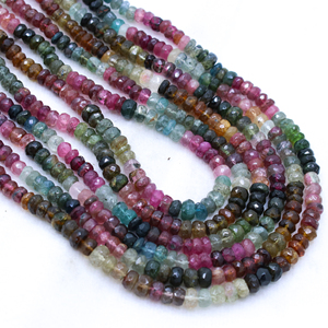 Vente 2024, collier de perles de pierres précieuses naturelles multicolores facettées rondes, pierres de guérison, prix de gros, bijoux pour femmes - Product Image 6