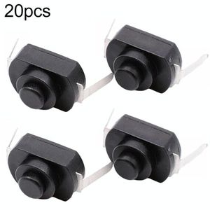 20 PCS YT-1208-YD Bent Feet Black <b>LED</b> <b>Flashlight</b> with Push Button Switch - Product Image 1