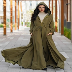NUEVOS DISEÑOS DE ABAYAS CON CAPUCHA PARA MUJER CON LA MEJOR CALIDAD Y CAPUCHAS CON CIERRE PARA MUJER, ROPA MUSULMANA AL POR MAYOR - Product Image 1