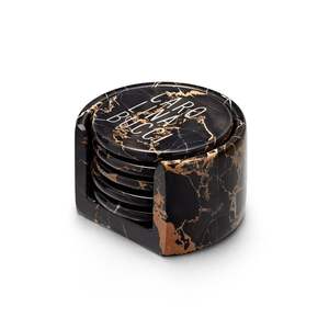 ชุดจานรองแก้วหินอ่อนหรูหรา ทนทาน ทำมือ ดีไซน์ทันสมัย พร้อมพิมพ์ลาย UV สำหรับใช้ในโรงแรม ร้านอาหาร บาร์ - Product Image 3