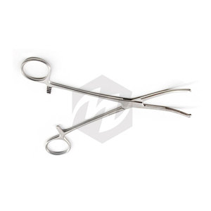 Pinzas hemostáticas Mikulicz, abrazadera quirúrgica ligeramente curvada de 8 pulgadas, 1x2 dientes, instrumento médico de acero inoxidable, sujeción de sangre - Product Image 4