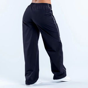 2026 Trending Women's Wide Leg Track Pants High Waist Loose Streetwear <b>Trousers</b> Casual Side Stripe Joggers Baggy Sweatpants - Product Image 6
