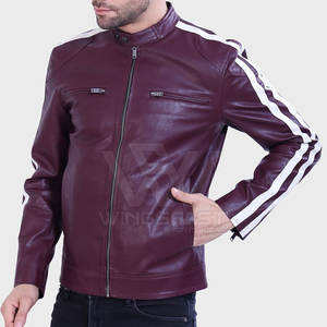 Chaqueta de invierno para hombre de la mejor calidad, transpirable, precio al por mayor, piel de vaca, cuello levantado, logotipo frontal, venta en línea - Product Image 2