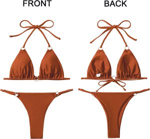 Vêtements de plage pour femmes de haute qualité respirante avec logo personnalisé Maillot de bain bikini Offre Spéciale personnalisable - Product Image 6