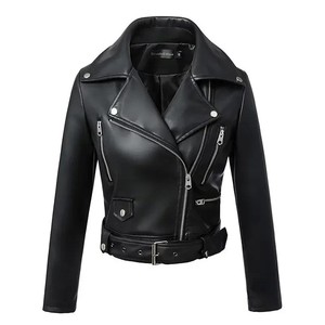 GAF cuero último diseño chaqueta de moda para mujer nuevo estilo señoras prendas de vestir mujeres chaquetas de cuero para la venta servicio OEM personalizado - Product Image 6