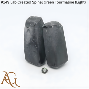 Espinela Cultivada en Laboratorio # 149 Esferas de turmalina verde espinela (clara) sintética creada en laboratorio, fusionada por llama, simulada - Product Image 3