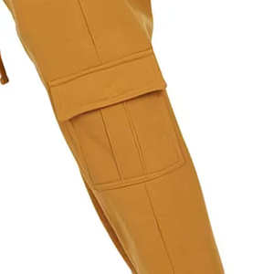 กางเกงวิ่งลำลองสำหรับผู้ชายกางเกงผ้าฝ้ายเอวสูงดีไซน์โอเวอร์ไซส์น้ำหนักเบา - Product Image 5