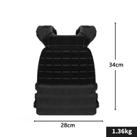 Chaleco Táctico Ajustable FDFIT con Peso para Mujer, Entrenamiento Físico, Ejercicio con Peso Corporal, Portaplacas para Fitness, CrossFit
