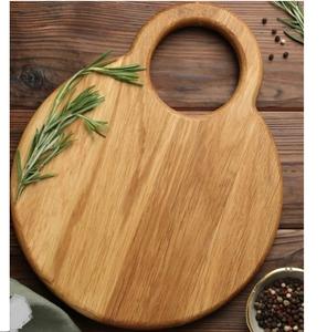 Tabla de cortar frutas portátil de madera, tabla de cortar de madera de acacia ecológica y sostenible. - Product Image 1