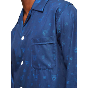 Conjunto de Pijamas de Seda Satén de Lujo Personalizados para Hombre, 2 Piezas, Ropa de Dormir Sólida con Mangas Largas y Sin Mangas, Térmica y Transpirable - Product Image 5