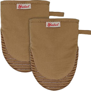 Meita Home Hot grab Double gant de cuisine fabricant plaid imprimé 2 pièces gant de four en silicone antidérapant coton résistant à la chaleur - Product Image 1