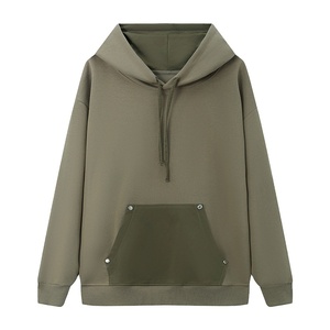 Sudadera con capucha de felpa francesa de algodón 100% superventas para hombre, Sudadera con capucha bordada con logotipo Unisex de gran tamaño, logotipo personalizable - Product Image 1