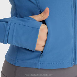 Gym Training <b>Women's</b> <b>Jackets</b> Athletic Sport Slim Fit Hoodie Long Sleeved Fitness Coat Yoga Tops With Thumb Holes - Product Image 5