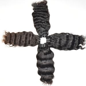 Vietnamien non traité couleur naturelle femmes noires 100% vague profonde tissage faisceau cuticule aligné en gros Extensions de cheveux humains - Product Image 2