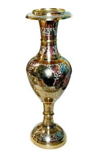 Vase à fleurs moderne en métal antique à vendre Vase à fleurs fantaisie en laiton personnalisé Vase à fleurs moderne cadeaux décoratifs - Product Image 5