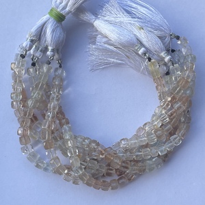 6mm 8mm 10mm marrón Natural Topacio Imperial piedra cubo facetado caja piedras preciosas cuentas hebras venta al por mayor precio de fábrica Regular último - Product Image 1