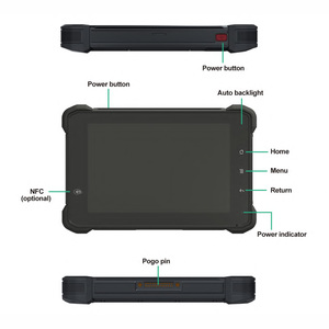 Tableta Robusta para Vehículos con Android 13 <span class=keywords><strong>de</strong></span> 7 Pulgadas, Entrada <span class=keywords><strong>de</strong></span> Cámara AHD <span class=keywords><strong>de</strong></span> 4 Canales, Pantalla <span class=keywords><strong>de</strong></span> Alto Brillo, GPS/GLONASS/BDS/<span class=keywords><strong>Galileo</strong></span> - Product Image 2
