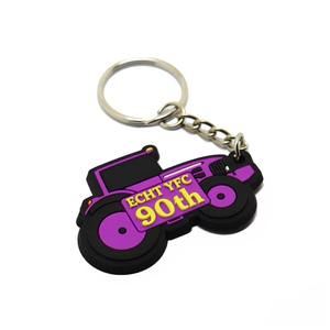 Porte-clés durable en caoutchouc PVC souple 3D certifié CE avec logo en relief personnalisé pour l'image de marque des entreprises Cadeaux promotionnels Publicité - Product Image 5