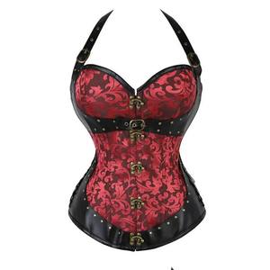 Haut de corset à fermeture éclair de qualité supérieure en cuir de vache pour femmes disponible à bas prix - Product Image 6