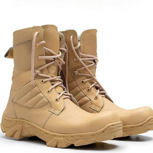 Bottes tactiques d'hiver durables pour hommes, fourniture d'usine, montantes, en cuir véritable, avec embout en acier, pour la randonnée et l'escalade en extérieur - Product Image 2