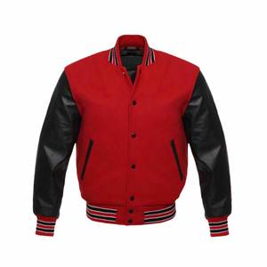 Couleur marron corps laine cuir manches sur mesure chenille logo Offre Spéciale reglan manches american lettermen varsity veste - Product Image 3