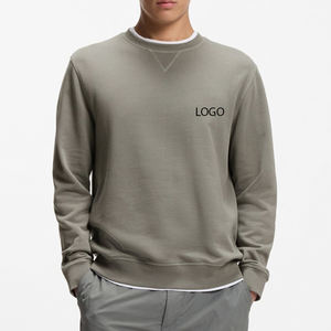 Sudadera para Hombre con Cuello Redondo, Diseño Regular, Precio al por Mayor, Color Sólido, Diseño de Alta Calidad con Logotipo Personalizado - Product Image 1