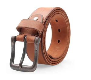 เข็มขัดแฟชั่นลำลองปรับได้หัวเข็มขัดโลหะผสมเข็มขัดหนังแท้สำหรับผู้ชาย - Product Image 1