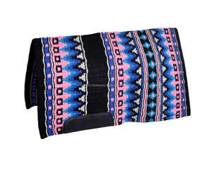 Couverture de selle western tissée à la main en tissu de coton durable, confortable avec motif tribal coloré, couleur et taille personnalisables - Product Image 1