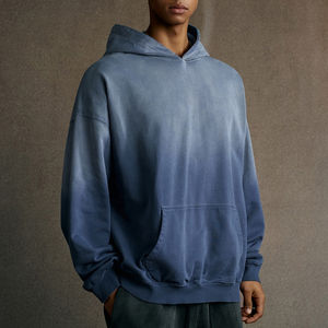 Sudadera con Capucha de Algodón Peinado para Hombre, Diseño OEM Novedoso, Lavado Ácido, Peso Pesado, Color Sólido, Estilo Urbano, 465 Gsm, Efecto Desgastado - Product Image 1