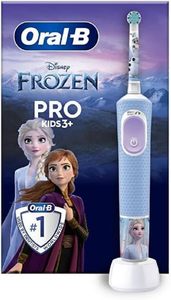 Oral-B Cepillo de dientes eléctrico Vitality Pro Kids Frozen Producto de cuidado bucal para niños unisex, azul, rosa, púrpura, blanco - Product Image 5