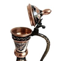 Pichet en cuivre artisanal Erzincan Shark Anatolia, 35 cm, sans BPA, style campagnard, 250-499 ml