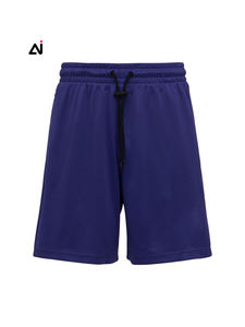 Pantalones cortos de malla de contraste azul Diseño personalizado Pantalones cortos deportivos de verano de alta calidad Pantalones cortos de entrenamiento muscular transpirables de secado rápido Envío DDP - Product Image 6