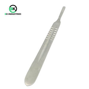 Mango de Bisturí Quirúrgico de Acero Inoxidable, Instrumento Médico Reutilizable, Mango de Bisturí Quirúrgico de Acero Inoxidable de Grado Médico - Product Image 1