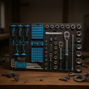 Juego de Herramientas Hazet de 100 Piezas que Incluye Destornilladores, Llaves Allen, Trinquete y Vasos en Tamaños de 1/2'', 1/4'' y 3/8'' - Product Image 3