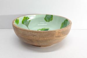 Meilleur design de bol d'ustensiles de cuisine en bois et travail Meena bol de service de vaisselle en bois massif de forme ronde de bonne qualité - Product Image 4