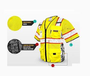 Miden เสื้อกั๊กทำจากโรงงานต่างประเทศตัวสะท้อนแสงมองเห็นได้ตามท้องถนนกันน้ำ - Product Image 2