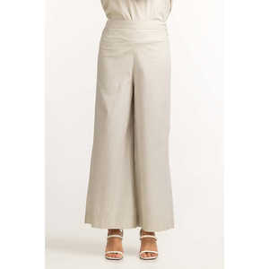 Pantalon cargo vert clair taille haute à jambes larges en tissu Oxford respirant infroissable teint uni détection par aiguille WM-TRC23-002 - Product Image 2