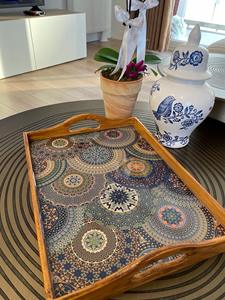 Plateau de service en bois MDF avec revêtement émaillé, design, hôtels et restaurants, articles de cuisine, plateau de table, haute qualité - Product Image 3