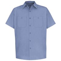 Uniforme de Trabajo Profesional Transpirable de Algodón, Servicio OEM, Logotipo Personalizado, Camisas Formales de Manga Corta para Hombre con Dos Bolsillos, Duraderas
