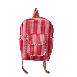 กระเป๋าเป้สะพายหลังผ้าฝ้ายทำด้วยมือเด็กผู้หญิงกระเป๋าเดินทางอินเดียโบโฮบุผ้ากระเป๋าโท้ทแล็ปท็อปสีสันสดใสสำหรับงานเทศกาลโรงเรียนพิมพ์ลายสัตว์ - Product Image 1