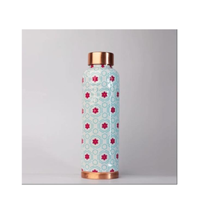 High Demanding Leak Proof Printed <b>Copper</b> <b>Bottle</b> Premium Quality Custom Printed Enamel Designer <b>Bottle</b> - Product Image 6