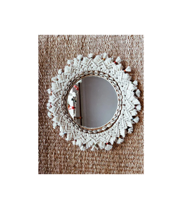 Unique Design Handmade Mirror <b>Wall</b> Macrame <b>Wall</b> Hanging other decorative <b>flowers</b> and plants - Product Image 2