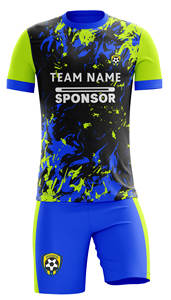 ชุดเสื้อฟุตบอลพิมพ์ลายโพลีเอสเตอร์แบบซับลิเมชันชุดเสื้อสำหรับเล่นฟุตบอลมีสไตล์ - Product Image 2