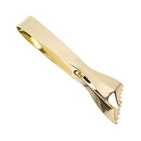 Pince à glaçons en laiton doré 100% laiton doré véritable et pince à glaçons en laiton de dernière conception fabrication en gros