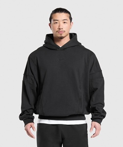 Sweat à capuche écologique en polaire poly/coton à impression numérique personnalisée pour hommes avec poche kangourou sur mesure pour l'hiver - Product Image 6